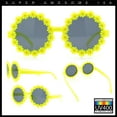 thumbnail image 2 of Girls Kids Daisy Flower Rim Round Circle Plastic Cute Lolita Sunglasses Yellow, 2 of 8