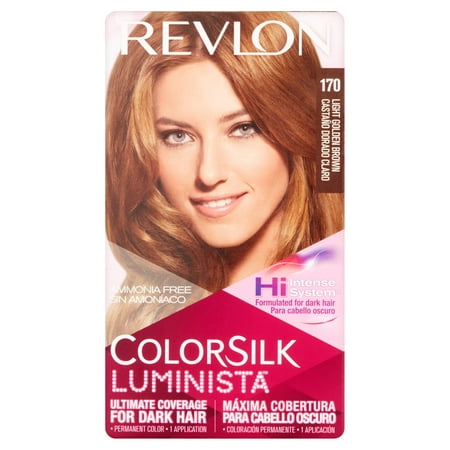 Revlon colorsilk luminista 170 light golden brown permanent color, 1