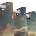 thumbnail image 3 of Elephant Starry Sky Ship Curtains Black Out Curtains for Sliding Glass Doors Bedroom Living Room Bathroom 2 Panels Set, 3 of 5