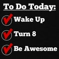 thumbnail image 3 of CafePress - 8Th Birthday Checklist T Shirt - Dark T-Shirt Kids XS-XL, 3 of 4