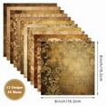 thumbnail image 5 of Scrapbook Paper, Origami Crafts Decoupage Paper for Junk Journal Scrapbooking Photo Album Teacher Vision Board Card Making Supplies, 24 Sheets 6x6 Inch, 5 of 5