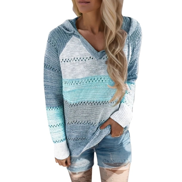 Gibobby Sudadera de mujer, Sudaderas de Gran tamaño para Mujer Atlético Womens Sherpa Hoodie Fluffy Mujeres con Capucha para Mujer Jersey con Bolsillos(Azul celeste,M)