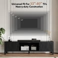 thumbnail image 5 of Furnibear 70" Modern TV Stands for 65 70 Inches TV, Media Console, with TV Entertainment Center with Cabinet Storage for Bedroom Living Room,Black, 5 of 9