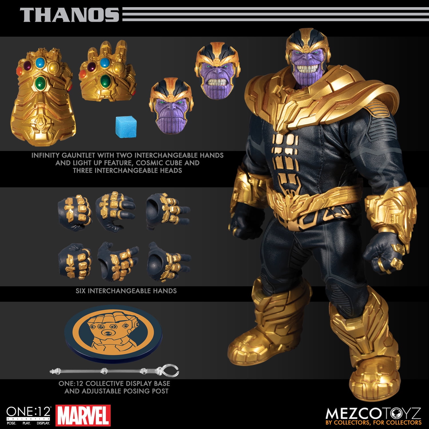 Mezco Toyz 1:12 Collective Marvel Comics Thanos Action Figure * 2DBeat  Hobby Store