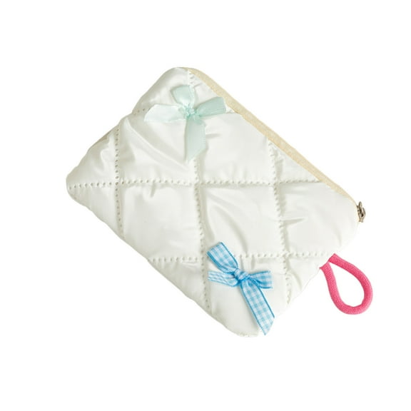 HengDidi Small Waterproof Cosmetic Bag Portable Mini Pouch with Zipper Organizer for Women Basics Coin Purse Earphone Storage Travel