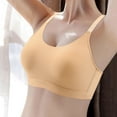 thumbnail image 2 of Everyday Bras for Women Womens Compression Sports Bra The Running Girl Sports Bra Lift Bras for Women Push up Women Bra Strapless Sports Bra Padded 36c Bras for Women Push up Low Back Bras Beige 36, 2 of 9