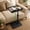 Black, variant on Artmeer 360 Degree Swivel TV Tray Table for Couch Adjustable Height Sofa Side C Table Laptop Desk with Phone Tablet Slot Small Space, Walnut
