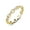 Yellow Gold, variant on Cate & Chloe Paula 18k Yellow Gold Plated Chain Link Ring with Swarovski Crystals, Gift for Women