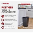 thumbnail image 2 of Rev-A-Shelf 27 qt. Replacement Waste Container for Rev-A-Shelf Pullouts, Black, 2-pack, 2 of 12