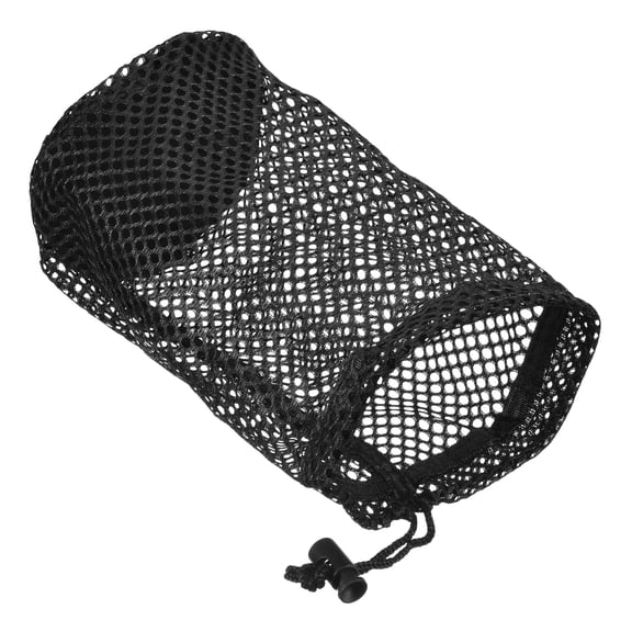 Uxcell 8.7"x5.1" Nylon Golf Ball Bag, Drawstring Mesh Storage Bag for Golf Sports