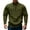 Army Green, variant on Men's Half Zip Multi Pockets Sweatshirts Athletic Casual Long Sleeve Sweater Pullover Fall Oversized Tops (L, Army Green)