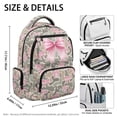thumbnail image 4 of Jeiento Green Camo Bow Bookbag for Girls 7-8 Backpacks with Adjustable Strap Lightweight Bookbags Zippered School Knapsack with Handle Easy to Carry 17 Inch, 4 of 7