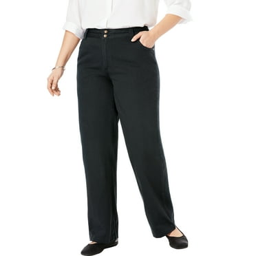 Lee Women's Plus Relaxed Fit Straight Leg Pants - Walmart.com