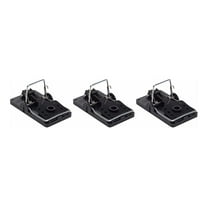 Big Snap E Rat Trap 3 Pack - Heavy Duty Steel Rat Traps with Larger Trip Paddle for Effective Rodent Control
