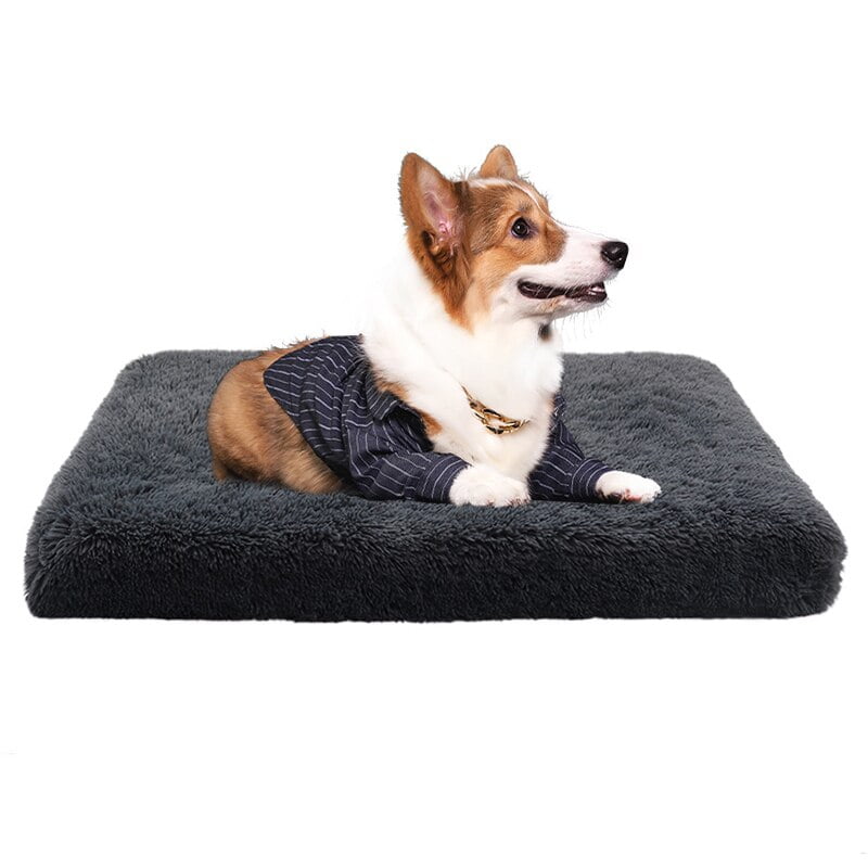 Size Long Plush Dog Bed Pet Blanket Soft Fleece Cat Cushion - Main Image