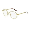 thumbnail image 6 of Gucci GG 0942O 002 Gold Metal Round Eyeglasses 51mm, 6 of 6