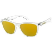 Oakley Frogskins Crystal Plastic Frame 24k Iridium Lens Sunglasses OO9013