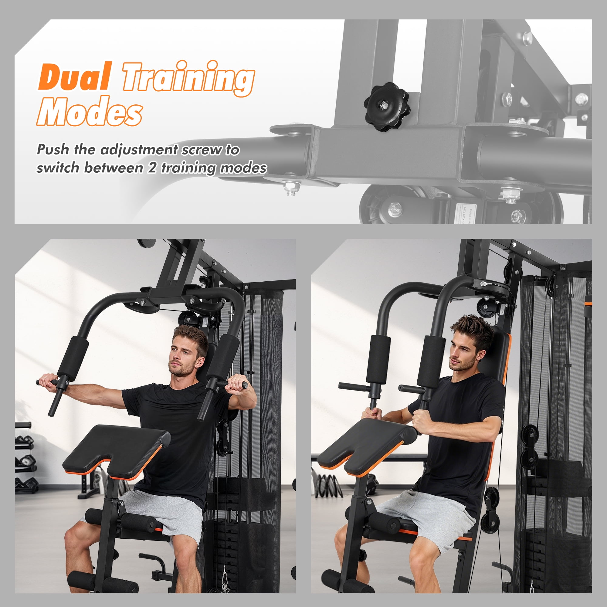 Naipo Home Gym Station with Multifunctional All in One Home Gym 300 lbs Weight Capacity Sturdy Stable Structure Clear Assembly Guide for Beginner Users