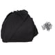 thumbnail image 4 of Juego completo de fundas para asientos de coche, funda de asiento de tela suave y transpirable, ajuste universal para coches, color negro, 4 of 12