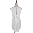 thumbnail image 3 of S/M Fit White Keyhole Cut Out Back Bow Tail Back Detail Cocktail Dress, 3 of 5