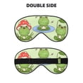 thumbnail image 2 of Salouo Frog Amanita Mushroom Pattern Sleep Mask,Sleep Eye Mask & Blindfold Eye Sleep Shade Cover with Elastic Strap Soft Eye Cover Eyeshade for Night Sleeping Travel & Nap, 2 of 7