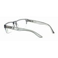 thumbnail image 3 of Semi-Rimless Rectangular Progressive Multifocal Reading Glasses - Half Power On Top Reader CR12 +1.50, 3 of 4