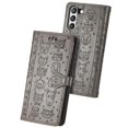 thumbnail image 1 of Funda Cartera FOXDOCK para Samsung Galaxy S21FE , Flip PU con Relieve de Gatos y Perros, Tarjetero y Soporte, 1 of 6