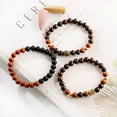 thumbnail image 3 of RSAMD Charm Chicken Wood Bracelet Buddha Head Gold Plated Buddhist Rosary Men Women-4, 3 of 7