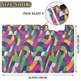 thumbnail image 3 of FORMRS A4 Clipboard Folder with Pen Holder Horizontal Foldable School Office Binder, Colorful Plaid, 3 of 9