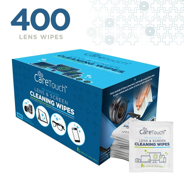 Care Touch Lens Cleaning Wipes Pre Moistened Cleansing Cloths, Great