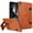 Brown, variant on ELEHOLD Premium Leather Hand Strap Kickstand Shock Absorbent Protective Case for For iPad Mini 7th(A17 Pro)2024/ iPad mini 6th Gen, Pink