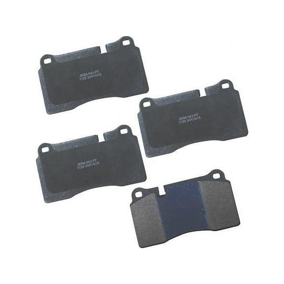 Front Brake Pad Set - Compatible with 2007 - 2017 Volkswagen Touareg 2008 2009 2010 2011 2012 2013 2014 2015 2016
