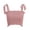 Pink, variant on DuoJiaJ Women Fashion Casual Solid Color Bowknot Camisole Short Vest Top Women's Fashion Vest Blue L