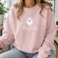 thumbnail image 3 of Christian Day Shirt, Found Sheep Sweatshirt, Minimalist Lost Sheep Faith Hoodie, Christian T-Shirt, Easter Gift for Believers and Church Friends, 3 of 9