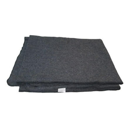 Us Military Specs - Military Spec Wool Blanket, US Made, 80/20, 66 x 84, Gray
