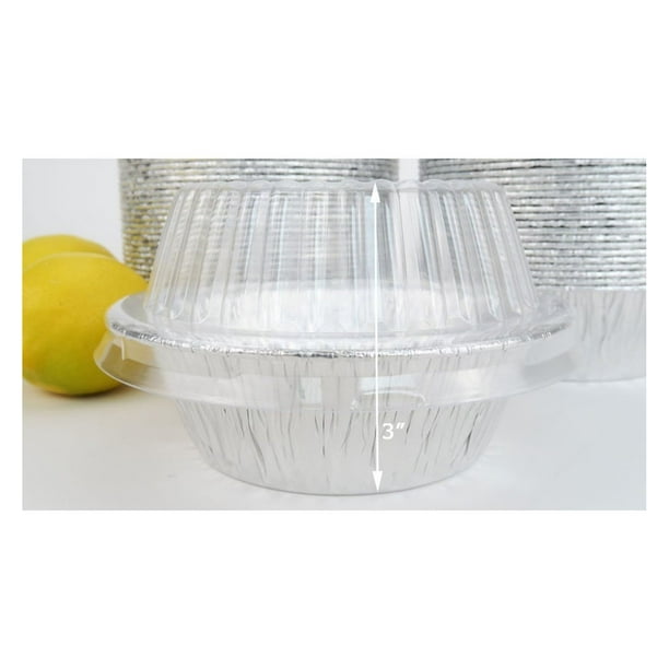 Molde desechable de aluminio extra profundo para pastel de carne