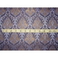 thumbnail image 2 of Silk Brocade fabric Navy Blue x metallic gold color 44" wide BRO769[1], 2 of 4