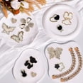 thumbnail image 3 of Charms for Bogg Bag,Pearls,Butterfly Flowers and Chain for Bogg Bag Accessories Charms(20 pcs), 3 of 6
