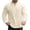 Yellow, variant on Men's 100% Cotton Linen Henley Shirts Long Sleeve Collarless T-Shirts Longline Kurta Beach Shirts Size 3XL Yellow