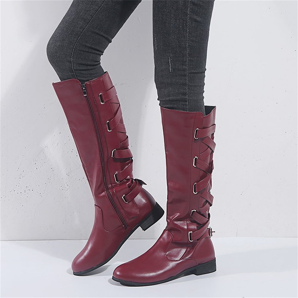 Details about   Women's Ankle Boots Round Toe Block High Heels Booties Pu Leather Lace Up Shoes 