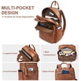 thumbnail image 4 of Shrrie Laptop Backpack for Women 15.6 inch Travel Leather Backpack Purse Work Computer Backpacks for Business College, 4 of 7