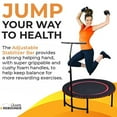 thumbnail image 6 of LEAPS & REBOUNDS 40" Adjusting Stability Bar & 40" Fitness Trampoline, Red, 6 of 12