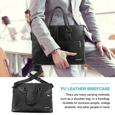 Maxam Brand Genuine Leather Briefcase features outside zippered pockets ...