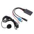 thumbnail image 2 of Adaptador de cable Bluetooth AUX IN estéreo de velocidad completa con micrófono extraíble de repuesto para Alpine 2009 en adelante, 2 of 12