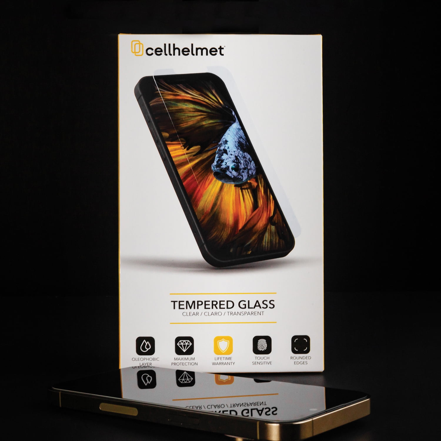 cellhelmet Tempered Glass Screen Protector (iPhone 15 Plus), Temp-i15Plus-67