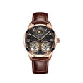 thumbnail image 1 of Reloj Mecánico Sonducket de acero inoxidable para hombre correa de cuero analógica, 1 of 6