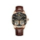 thumbnail image 1 of Reloj Mecánico Sonducket de acero inoxidable para hombre correa de cuero analógica, 1 of 6