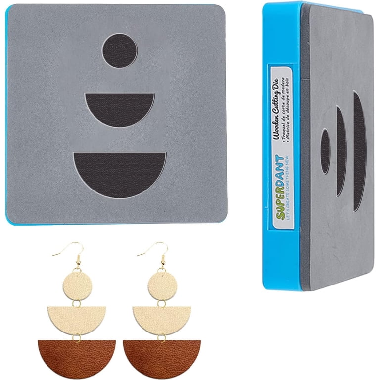 set Leather Earrings Cutting Dies Shapes Faux Leather Earring