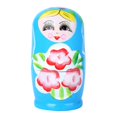 thumbnail image 2 of Juego de muñecas rusas Matryoshka de anidación, decoración pintada a mano, 5 uds. (azul) Likrtyny juguetes de los niños, 2 of 7