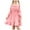 Pink A1, variant on Girls Dresses Cute Long Sleeve Crewneck A Line Princess Dress Girls Clothes Vacation Beach Dress Size 4-15